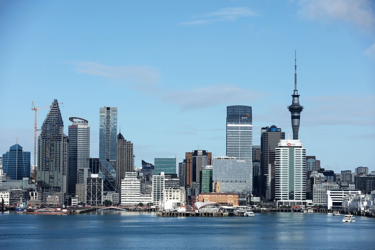 Panorama of Auckland in New Zealand