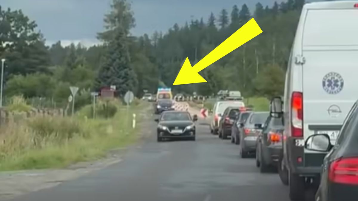 Karetka na sygnale musiała się zatrzymać.