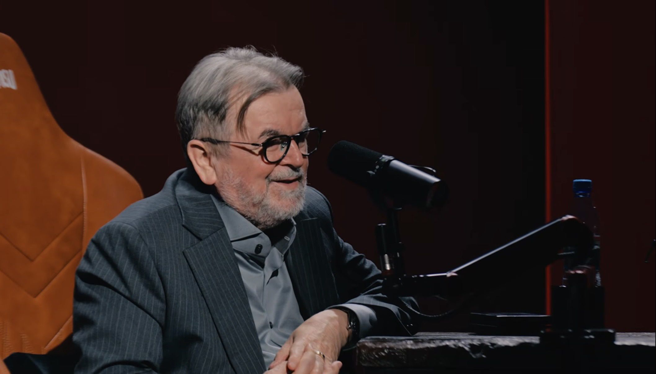 Edward Miszczak podczas rozmowy 