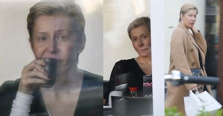 Smętna Katarzyna Warnke rozmyśla nad sushi