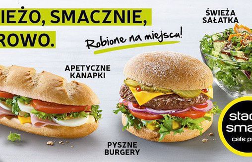 Kawy mleczne z mlekiem Bio i wegańskie Hot Dogi w Cafe Punkt na stacjach Lotosu