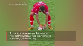 #dziejesiewsporcie: Sceny na meczu. Piłkarz uratował rannego ptaka