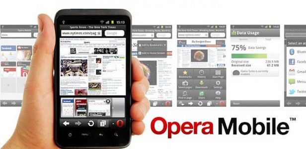 Opera Mobile dla Androida zaktualizowana 1