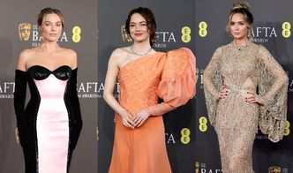 BAFTA 2024: Gwiazdy błyszczą na czerwonym dywanie: Margot Robbie, Emma Stone, Emily Blunt (ZDJĘCIA)