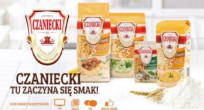 „Tu zaczyna się smak” w reklamach makaronu Czaniecki