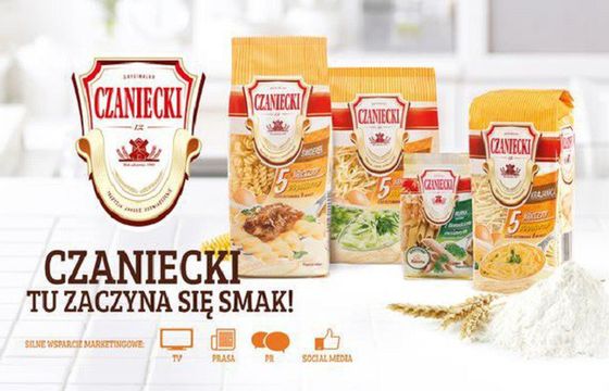 „Tu zaczyna się smak” w reklamach makaronu Czaniecki