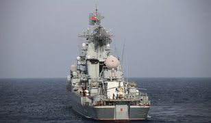 Rosjanie przeprowadzili "operację" na zatopionym krążowniku Moskwa