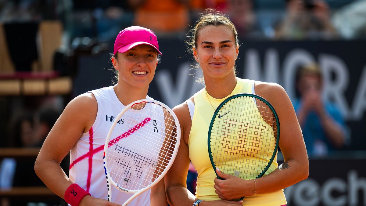 Getty Images / Robert Prange / Na zdjęciu: Od lewej Iga Świątek i Aryna Sabalenka.