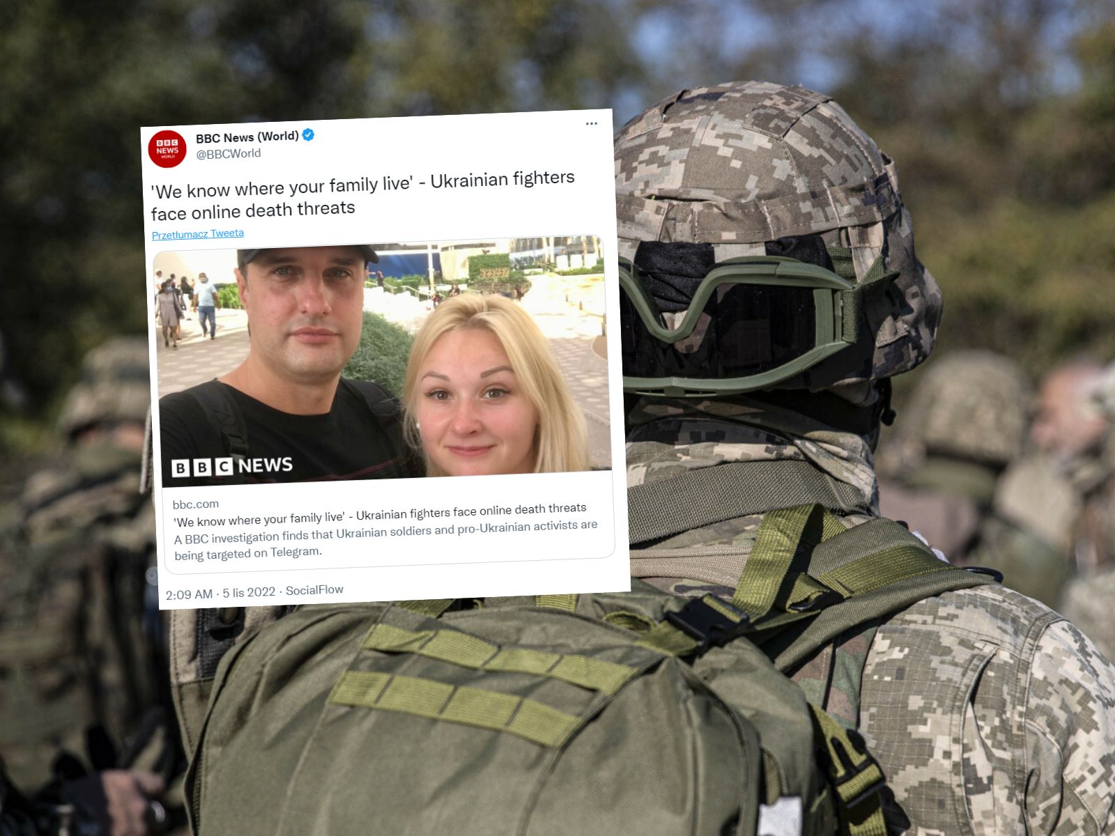 Ukraińscy żołnierze padają ofiarą doxingu