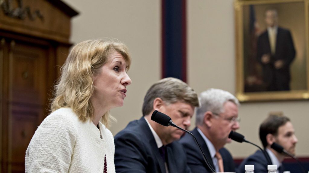 House Intelligence Committee Holds Hearing On Kremlin's Use Of Oligarchs, Money And IntelligenceHeather Conley, senior vice president of the Center for Strategic and International Studies (CSIS), speaks during a House Intelligence Committee hearing in Washington, D.C., U.S., on Thursday, March 28, 2019. House Democrats are continuing to examine evidence of Russia's role in the 2016 presidential election and probe any contact Donald Trump or his advisers might have had with the country's officials, even after Special Counsel Robert Mueller submitted his final report on the topic to the Department of Justice. Photographer: Andrew Harrer/Bloomberg via Getty ImagesBloombergUSA, 2019USPOLITICS, US, U.S.A., Americas, Politics, Government, Diplomacy, Washington