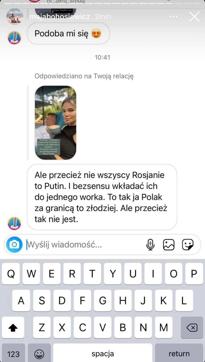 Instagramowy profil Mai Bohosiewicz