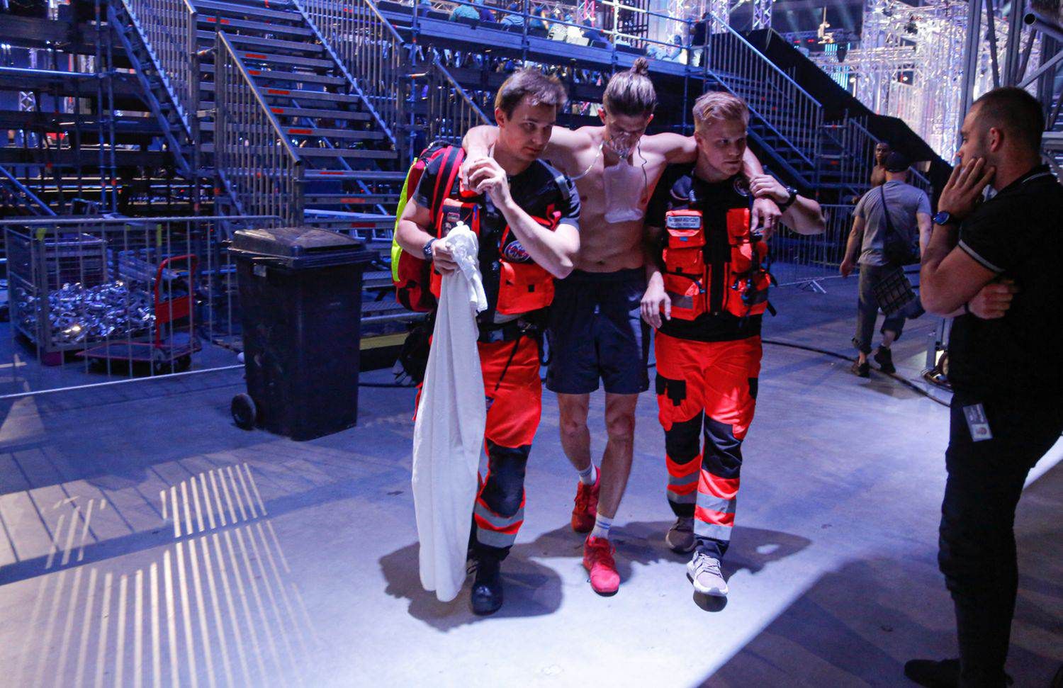 Michał Baryza w finale "Ninja Warrior Polska" fot. Sebastian Lutek