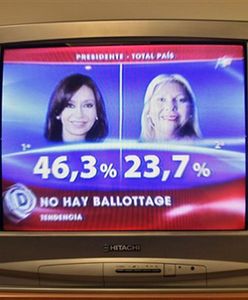 Wg sondaży Cristina Kirchner wygrała wybory prezydenckie