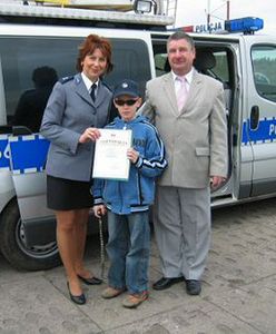 Policjanci spełnili marzenie niewidomego 11-latka