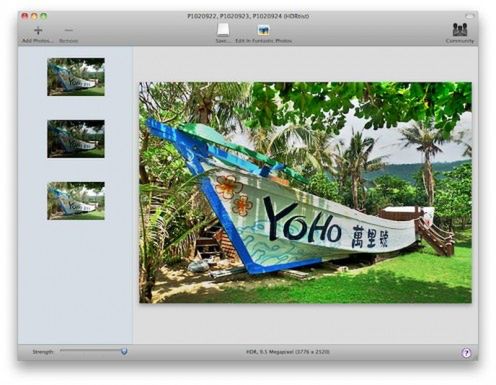 Freeware: HDRtist 1.0 dla Mac OS X 1
