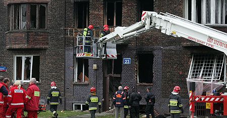 Dziewięć osób rannych po wybuchu gazu w Warszawie