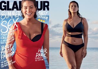 Ashley Graham odsłania ciało w "Glamour"