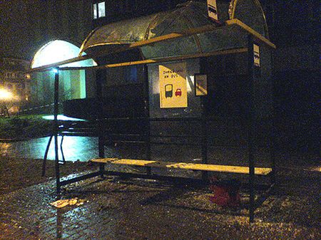 Eksplozja na przystanku autobusowym w Chojnicach