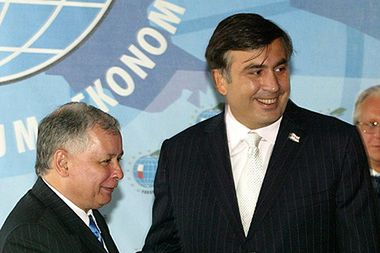 Prezydent Gruzji Saakaszwili człowiekiem roku Europy
