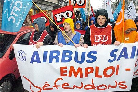 Strajk w zakładach Airbusa
