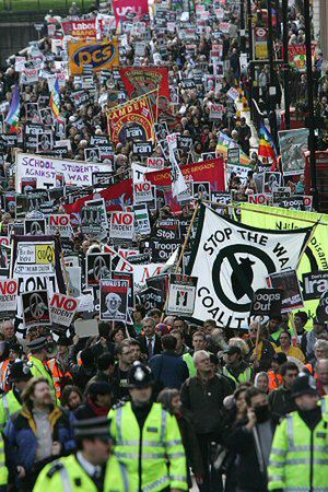 Tysiące ludzi protestowało w Londynie przeciw wojnie