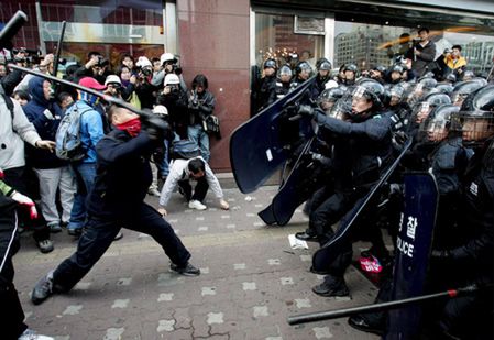 Masowe demonstracje rolników w Korei Południowej