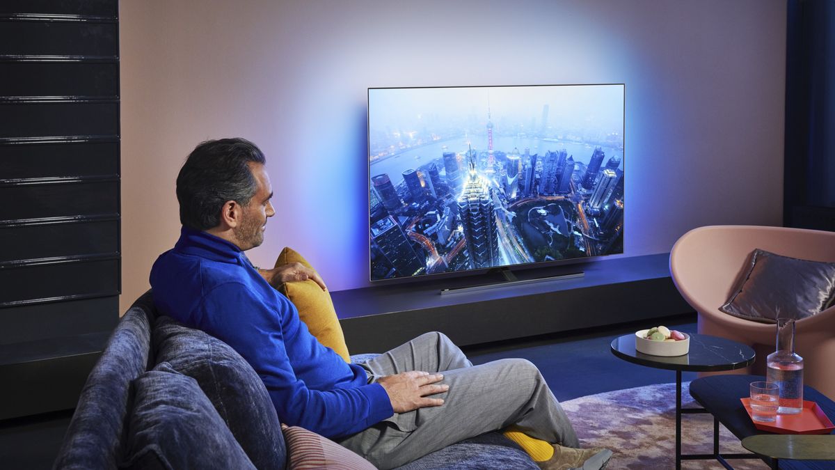 Philips OLED 855 uznany najbardziej stylowym telewizorem 2020 roku, fot. Philips / TP Vision