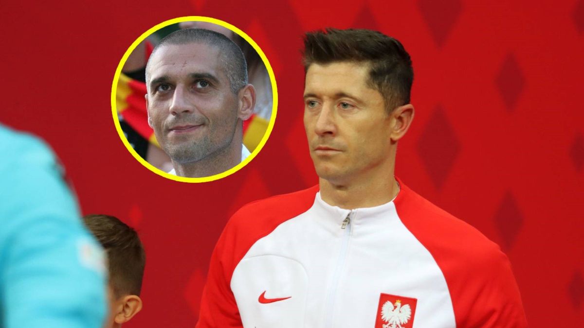 Robert Lewandowski / w kółku: Radosław Kałużny