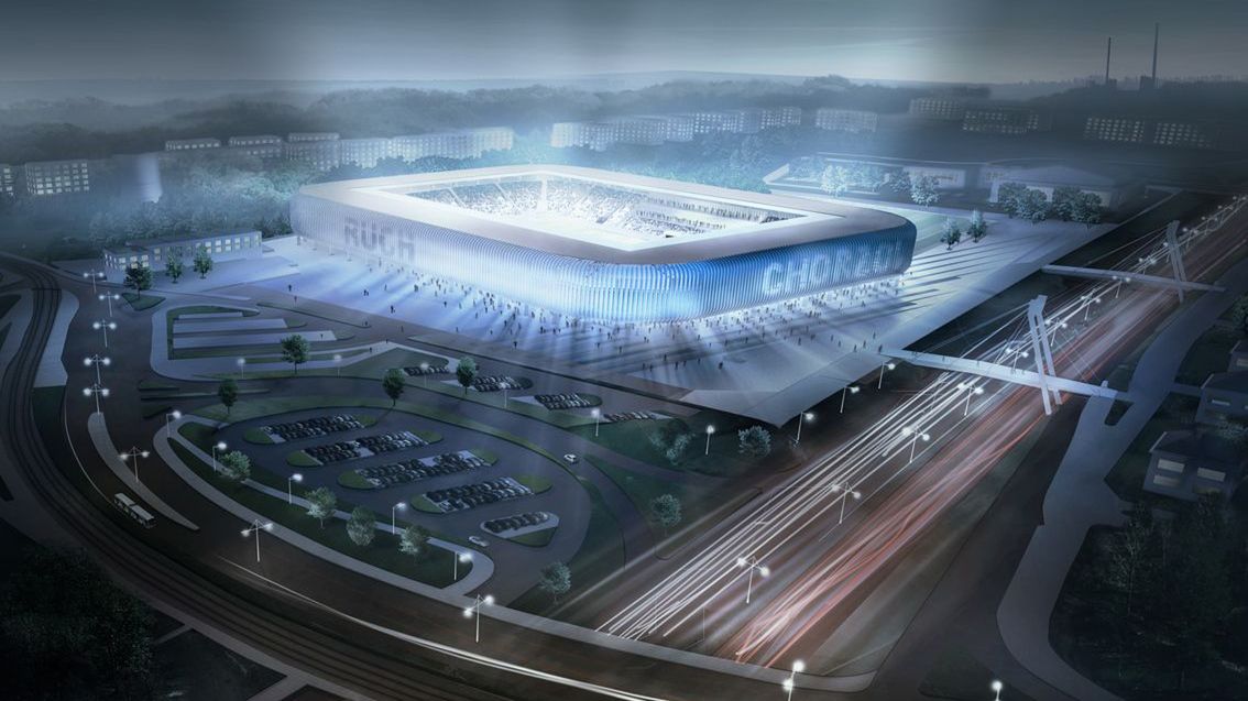 Zdjęcie okładkowe artykułu: Materiały prasowe / gmt.com.pl / Tak będzie wyglądał nowy stadion Ruchu Chorzów
