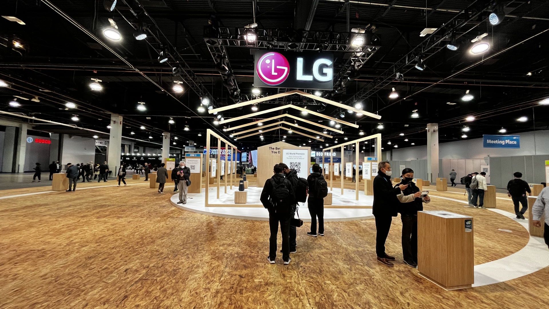 Stanowisko LG na targach CES2022