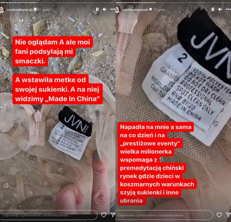Caroline Derpienski uderza w Anetę Glam