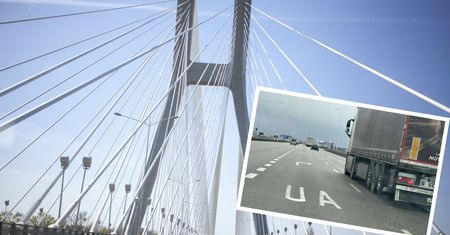 "Ukraiński pas" na autostradzie. Kierowcy zachodzą w głowę