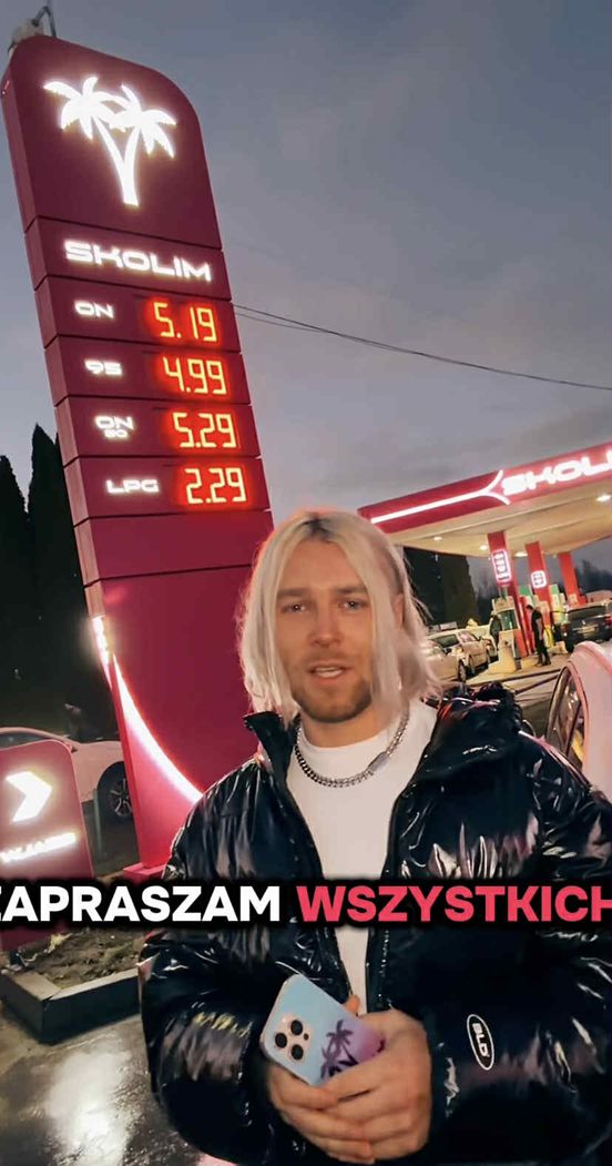 Skolim, ceny na stacji paliw