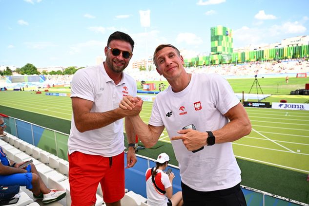 Na zdjęciu: Marcin Szczepański i Piotr Lisek