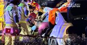 Warszawa: Strażacy 45 minut wycinali z wraku kierowcę BMW