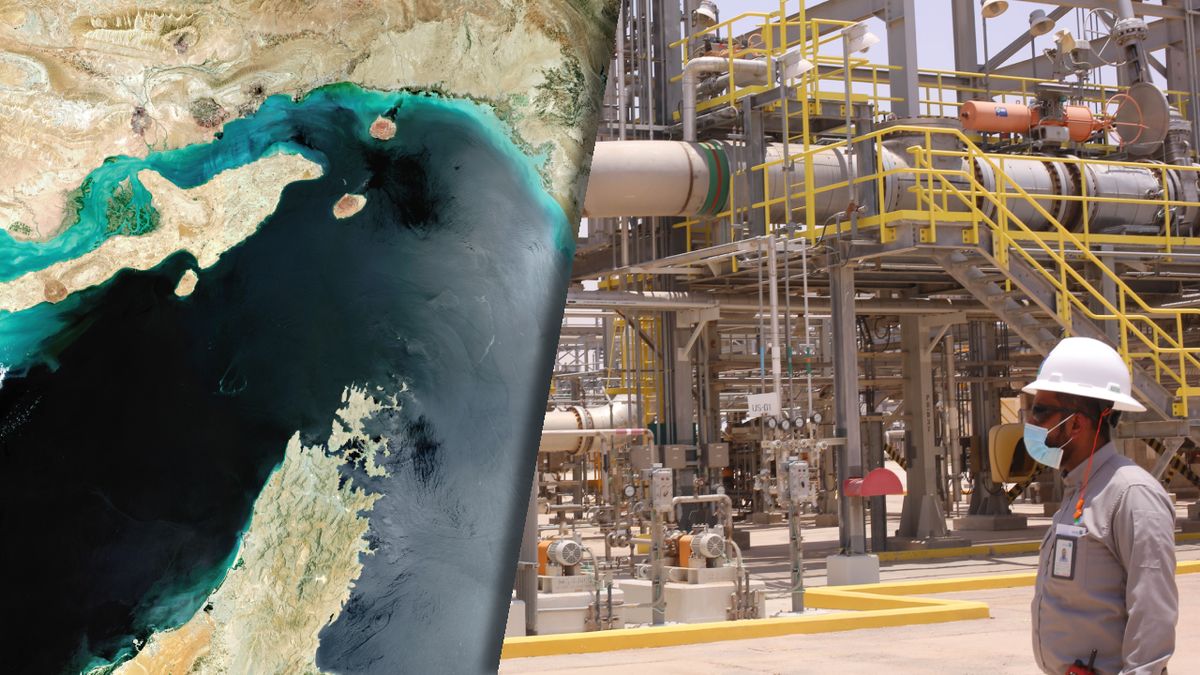 Cieśnina Ormuz na zdjęciach satelitarnych