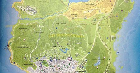 Do sieci wypłynęła mapa z Grand Theft Auto V