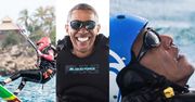 Barack Obama uczy się kitesurfingu u miliardera na Karaibach! (FOTO)