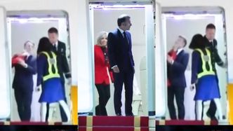 Emmanuel Macron DOSTAŁ W TWARZ na pokładzie samolotu?! Miała uderzyć go żona. Do sieci trafiło nagranie