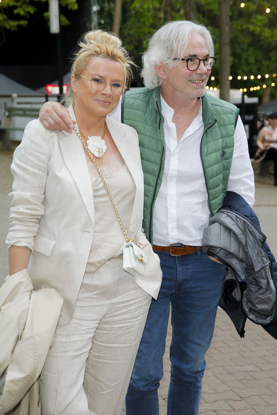 Robert Janowski z żoną Moniką na festiwalu w Sopocie