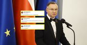 Fala komentarzy po wpisie Dudy. "Ma strasznego pecha do ludzi"