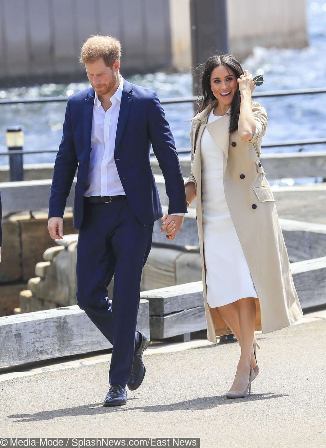 Ciężarna Meghan Markle i książę Harry w Operze w Sydney