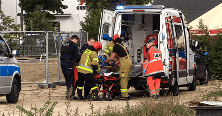 Pracownik spadł z 4 piętra budowy
