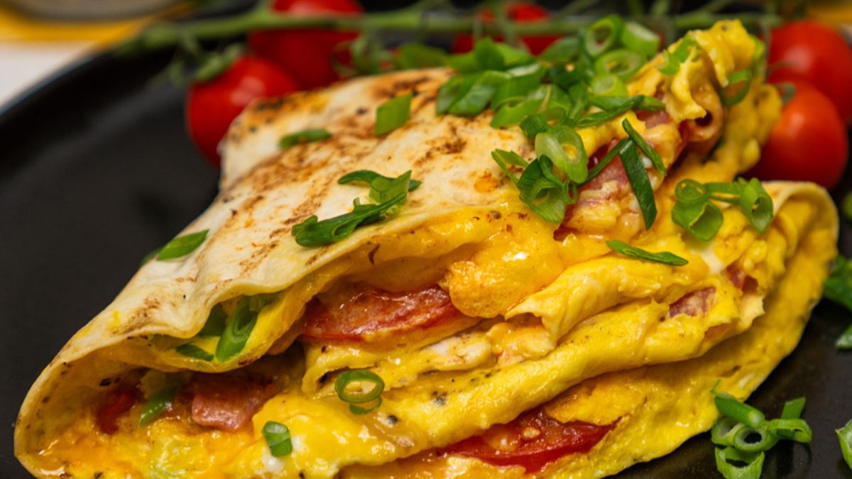 Omlet w takim wydaniu to prawdziwa uczta dla podniebienia