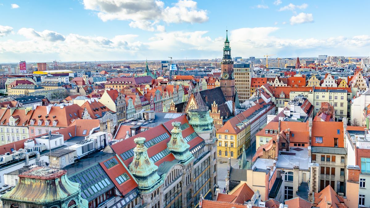 Wrocław z lotu ptaka