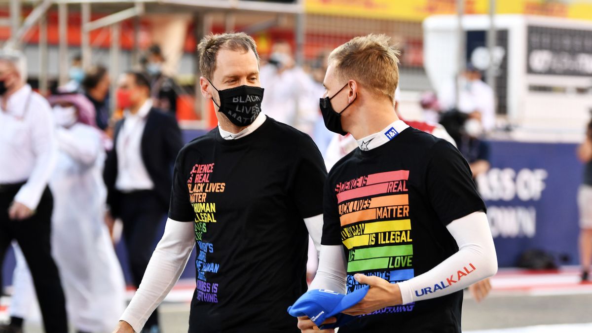 Zdjęcie okładkowe artykułu: Materiały prasowe / Aston Martin / Na zdjęciu: Sebastian Vettel (po lewej) i Mick Schumacher