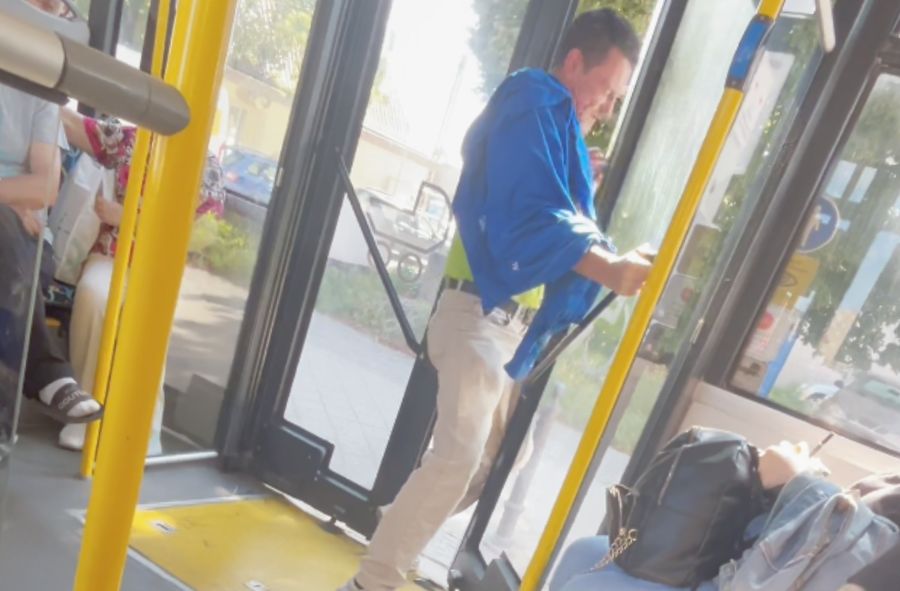 Nagranie z autobusu w Gdańsku