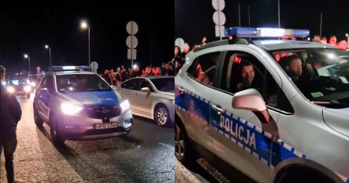 Policjanci podczas wyścigu we Wrocławiu