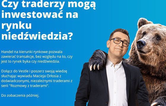 Maciej Orłoś promuje platformę handlową Vestle