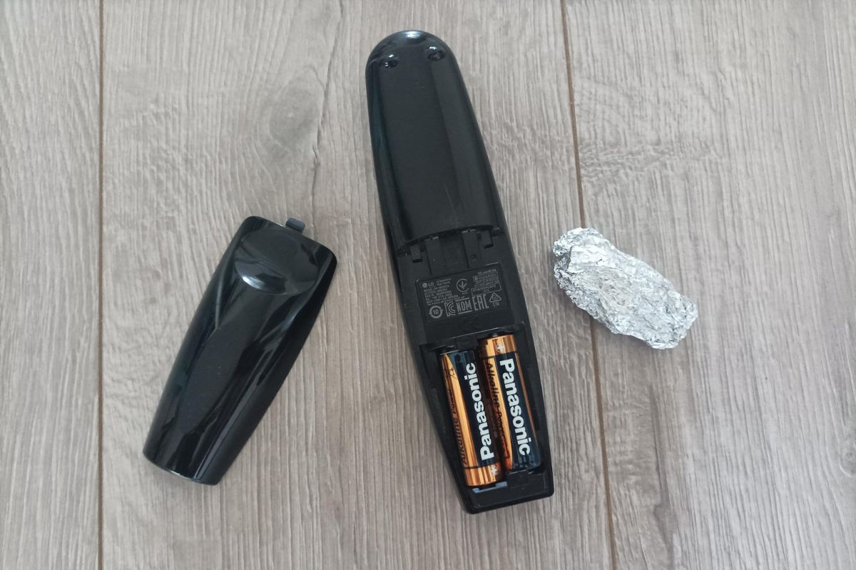 Revive your TV remote with aluminium foil. A simple battery fix